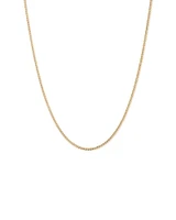 45cm (17") 2.8mm Width Semi Solid Miami Curb Chain in 10kt Yellow Gold