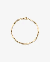 19cm (7.5") 2.5mm-3mm Width Bead Bracelet in 10kt Yellow Gold