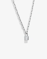 Signature Lock Necklace in Sterling Silver