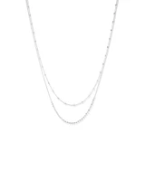 45cm Multi-Layer Bead Chain in Sterling Silver