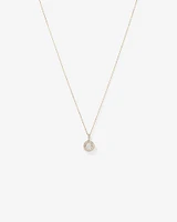 Carat TW Diamond Halo Everlight Pendant in 10kt White Gold