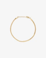 19cm (7.5") 2mm-2.5mm Width Herringbone Bracelet in 10kt Yellow Gold