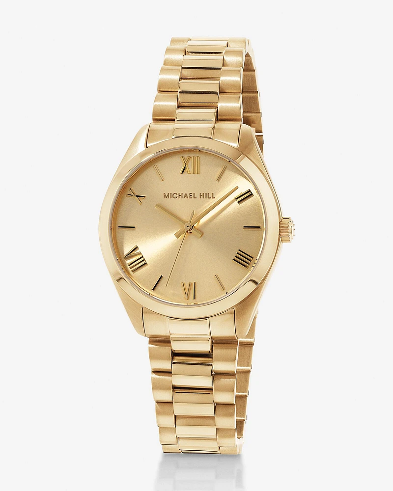 Ladies' 32.5mm Dress Watch in Gold-Tone Stainless Steel