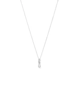 0.15 Carat TW Diamond Knots Pendant in Sterling Silver