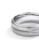 8mm Patterned Wedding Band Tungsten