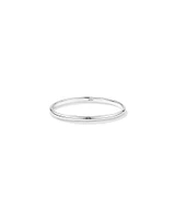 3.7mm Width Solid Round Baby Bangle in Sterling Silver