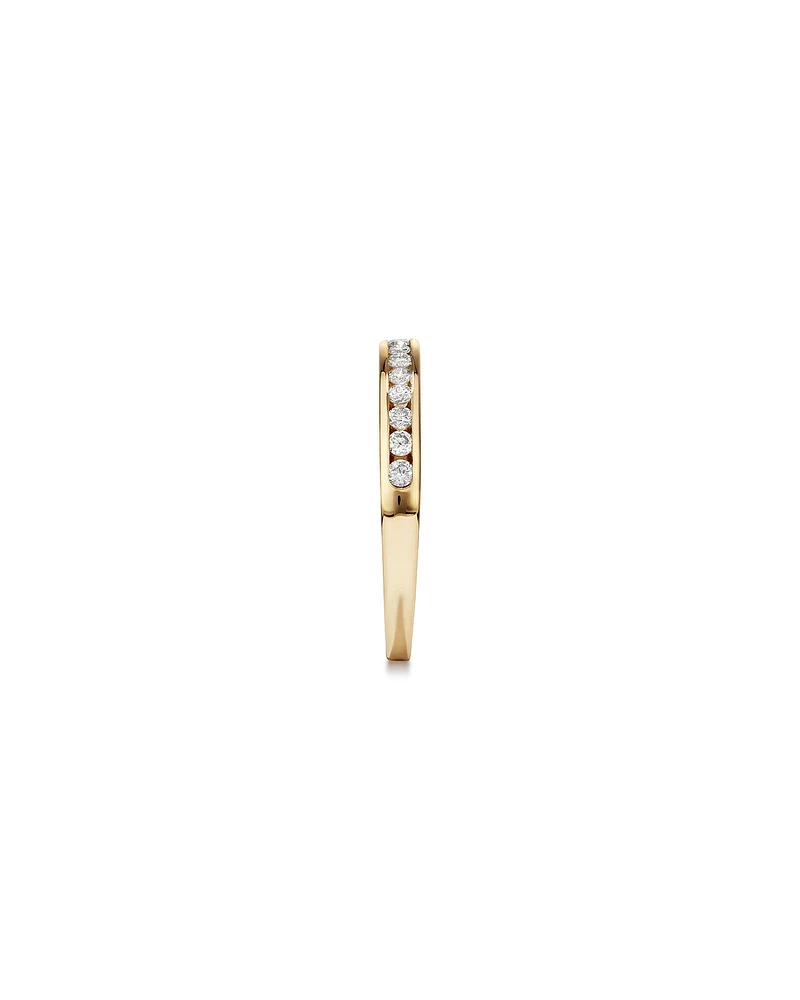 0.25 Carat TW Channel Set Diamond Wedding Ring in 14kt White Gold