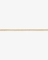 50cm (20") 2.95mm Width Semi Solid Diamond Cut Curb Chain in 10kt Yellow Gold