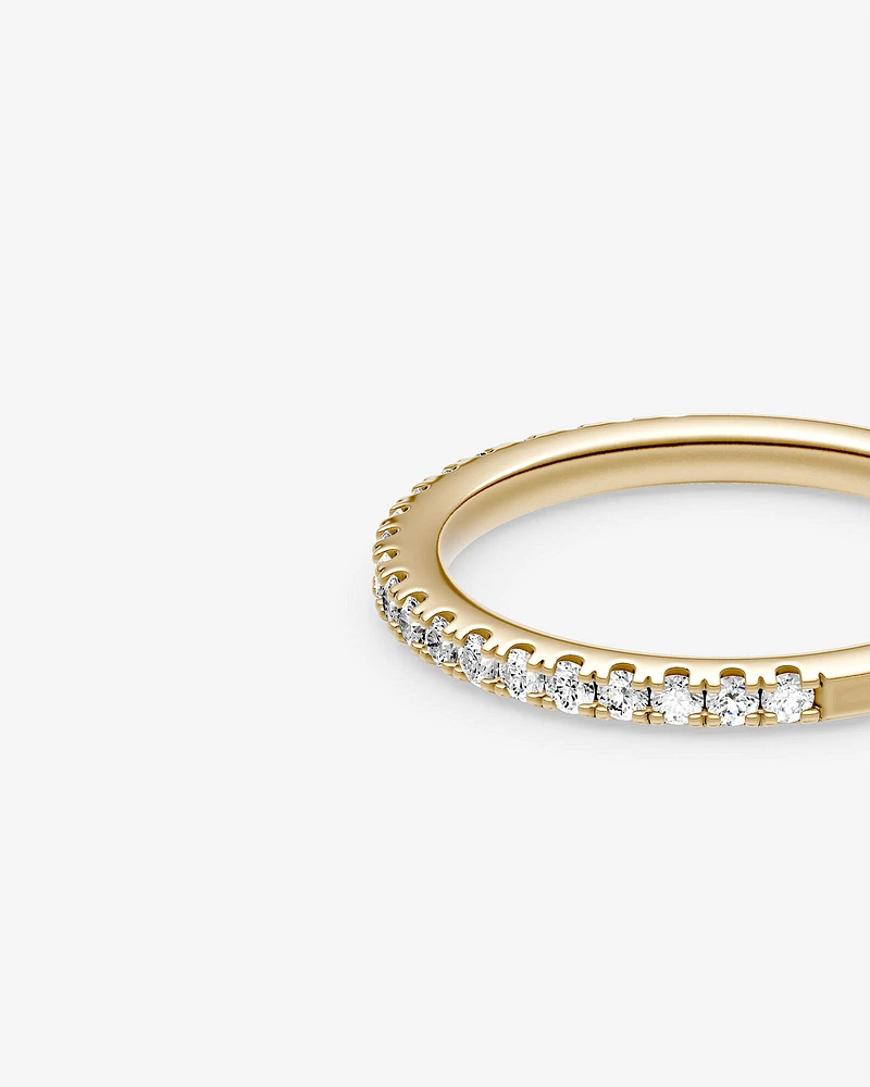 Wedding Band with Carat TW of Diamonds in 14kt White Gold