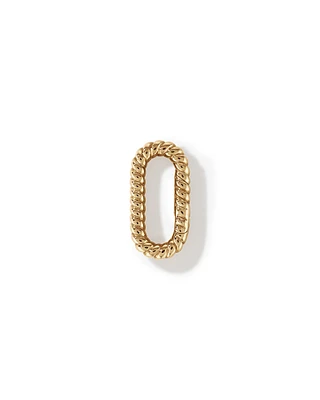 Twisted Paperclip Pendant Connector in 10k Yellow Gold
