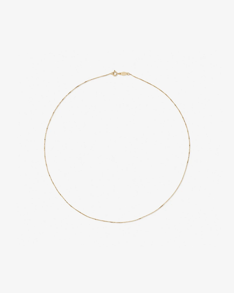 45cm (18") Box Chain in 10kt Rose Gold