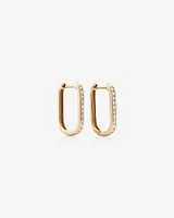 Huggies with 0.22 Carat TW of Diamonds in 10kt Yellow Gold