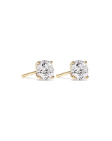 2.00 Carat TW Diamond Solitaire Stud Earrings in 18kt White Gold