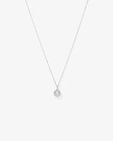 Carat TW Diamond Halo Everlight Pendant in 10kt White Gold