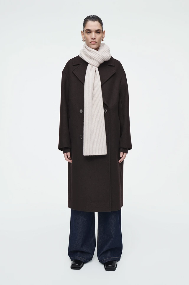 Womens Scarves Scarf Cashmere Clearance Sale Cos CHUNKY RIBBED