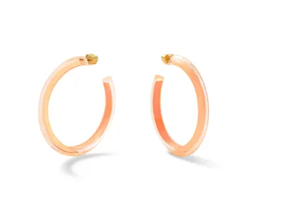Medium Lucite Jelly Hoop Earrings