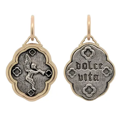 Small Trumpeting Angel Charm