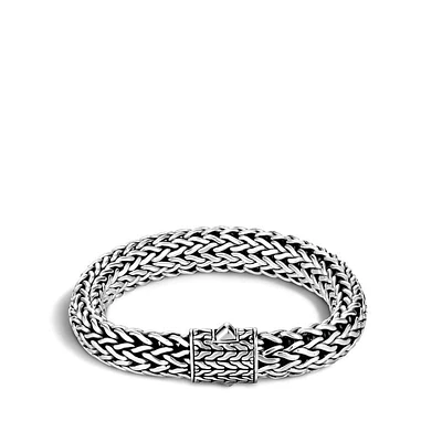 IconIcon Bracelet, Sterling Silver, 10.5MM Size XL