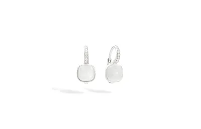 Nudo Milky Quartz & Diamond Earrings