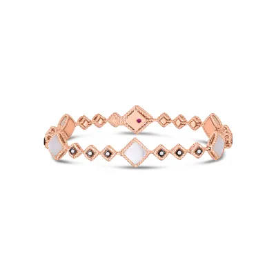 Palazzo Ducale Rose Gold Mother Of Pearl & Diamond Bracelet