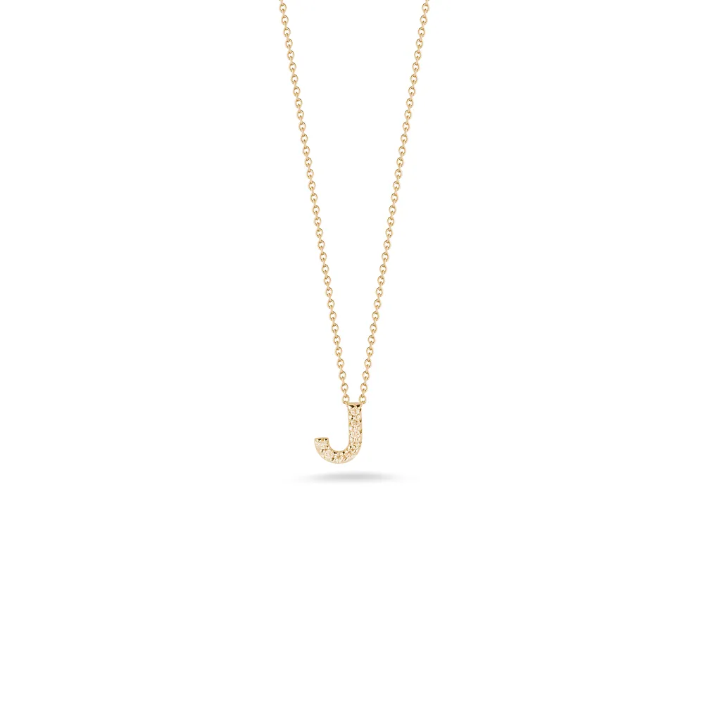 Tiny Treasures Love Letter J Necklace Length 16" adjustable to 18'
