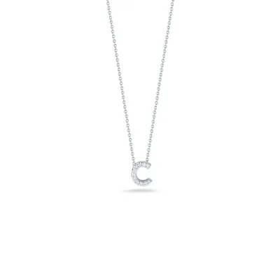 Tiny Treasures Letter C Necklace Length 16"" adjustable to 18""