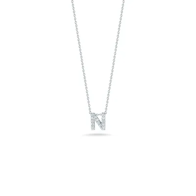 Tiny Treasures Love Letter N Necklace Length 16"" adjustable to 18""