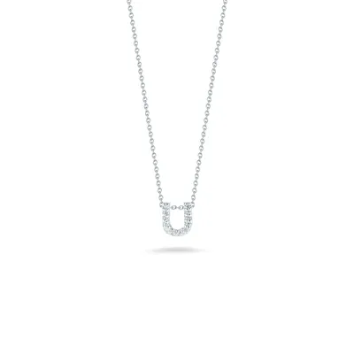 Tiny Treasures Love Letter U Necklace Adjustable 16" to 18"