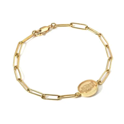 Fantasy Signet Link Bracelet- Owl