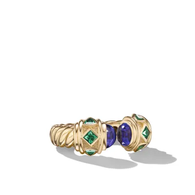 Renaissance® Color Ring in 18K Yellow Gold with Tanzanite and Tsavorite