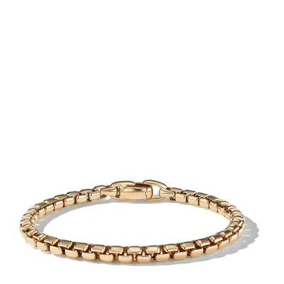 Box Chain Bracelet in 18K Yellow Gold, 5mm