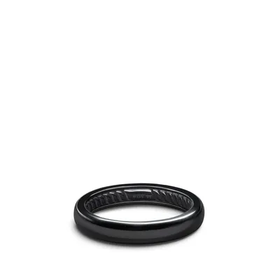 DY Classic Band Ring in Black Titanium, 4mm