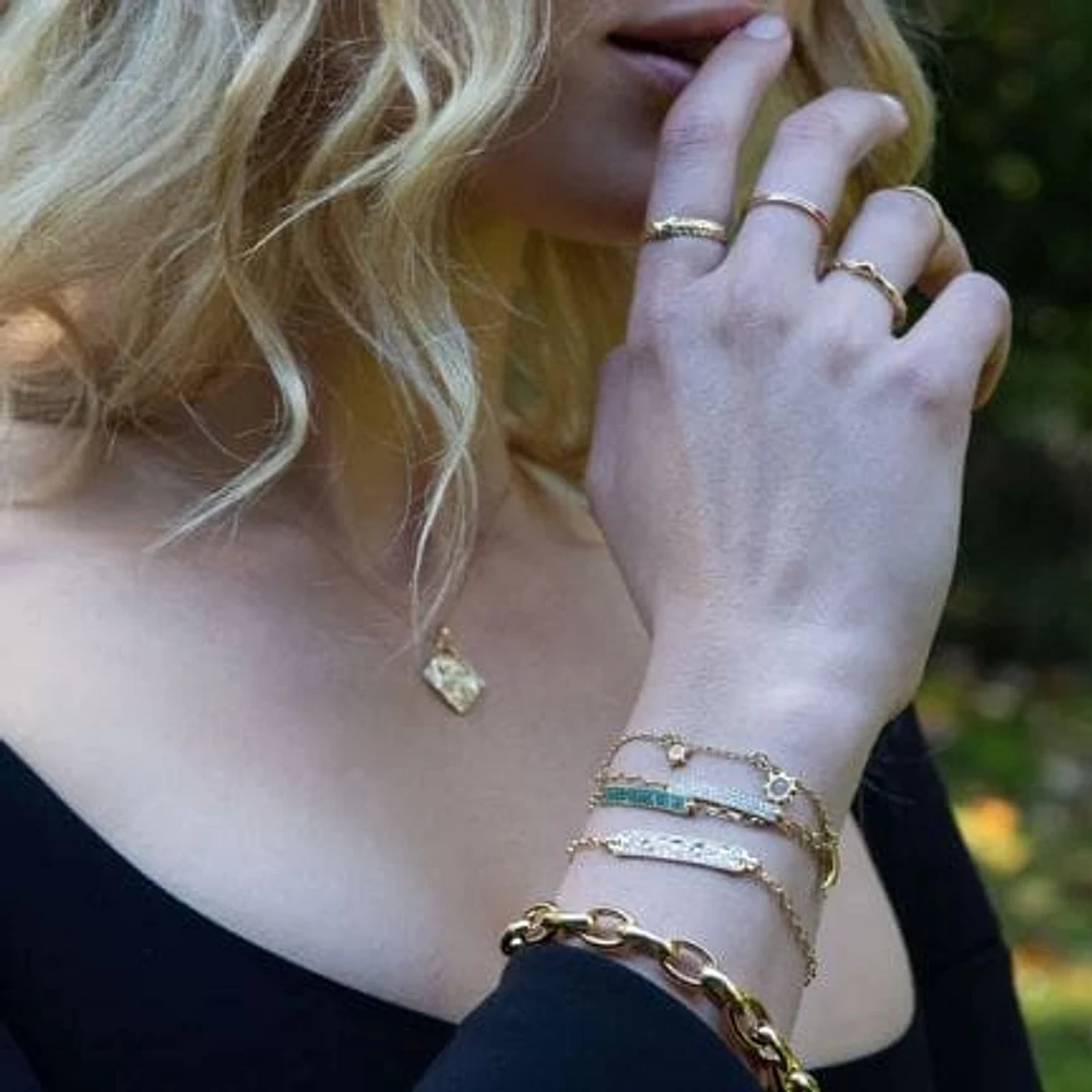 Rosecut Diamond "Carpe Diem" Petite Poesy Bracelet