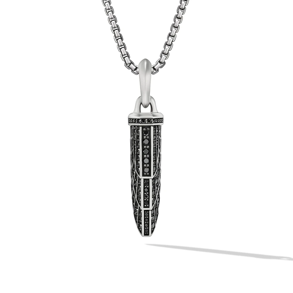 Empire Amulet with Full Pavé Black Diamonds