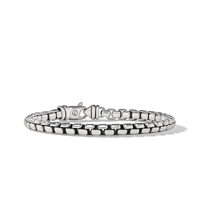 Box Chain Bracelet in Sterling Silver