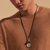 Classic Chain Radial Pendant Necklace