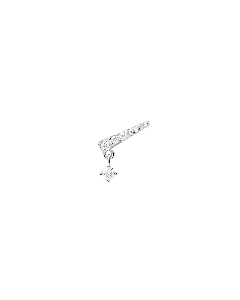 Ava Single Silver Earring