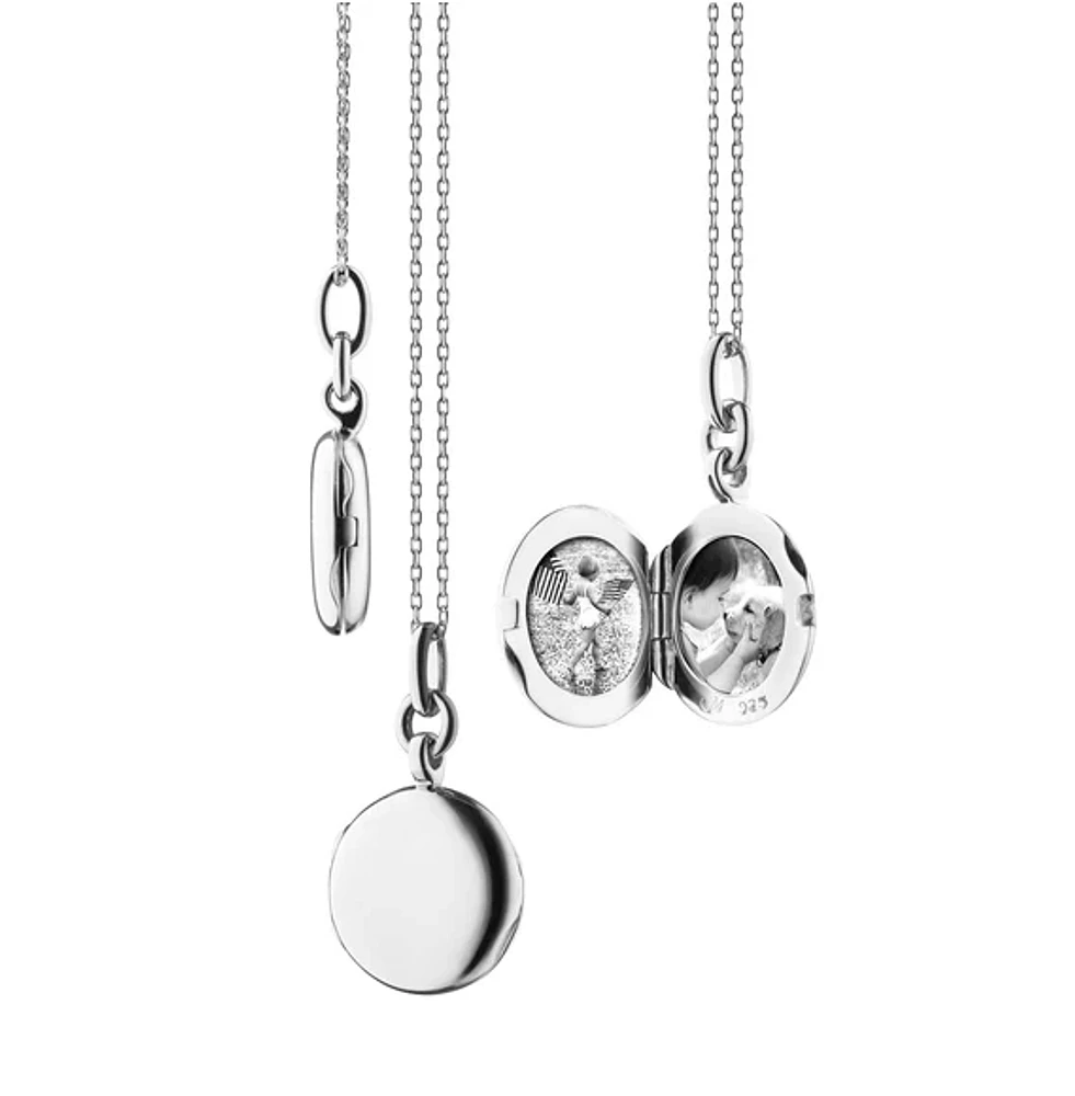 Slim Round "Nan" Locket Necklace