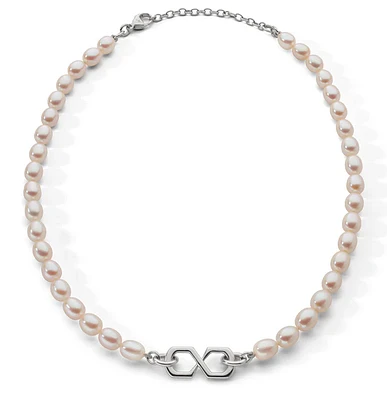 "The Symbol" Pearl Infinity Necklace