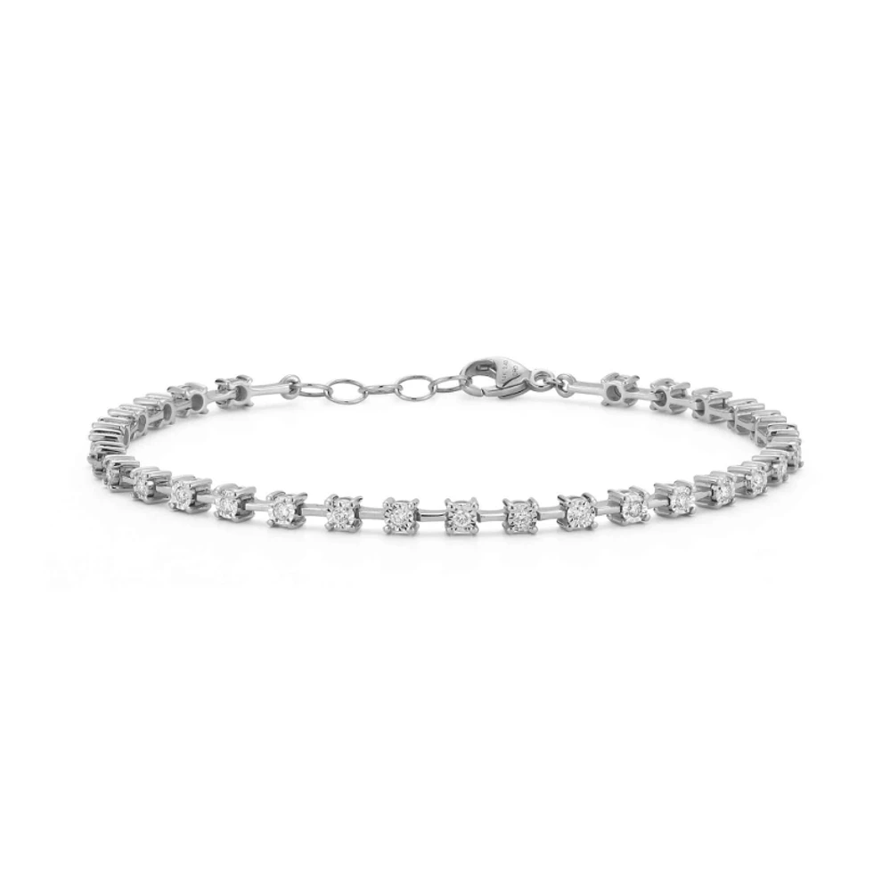 14K yellow gold Interval Tennis Bracelet