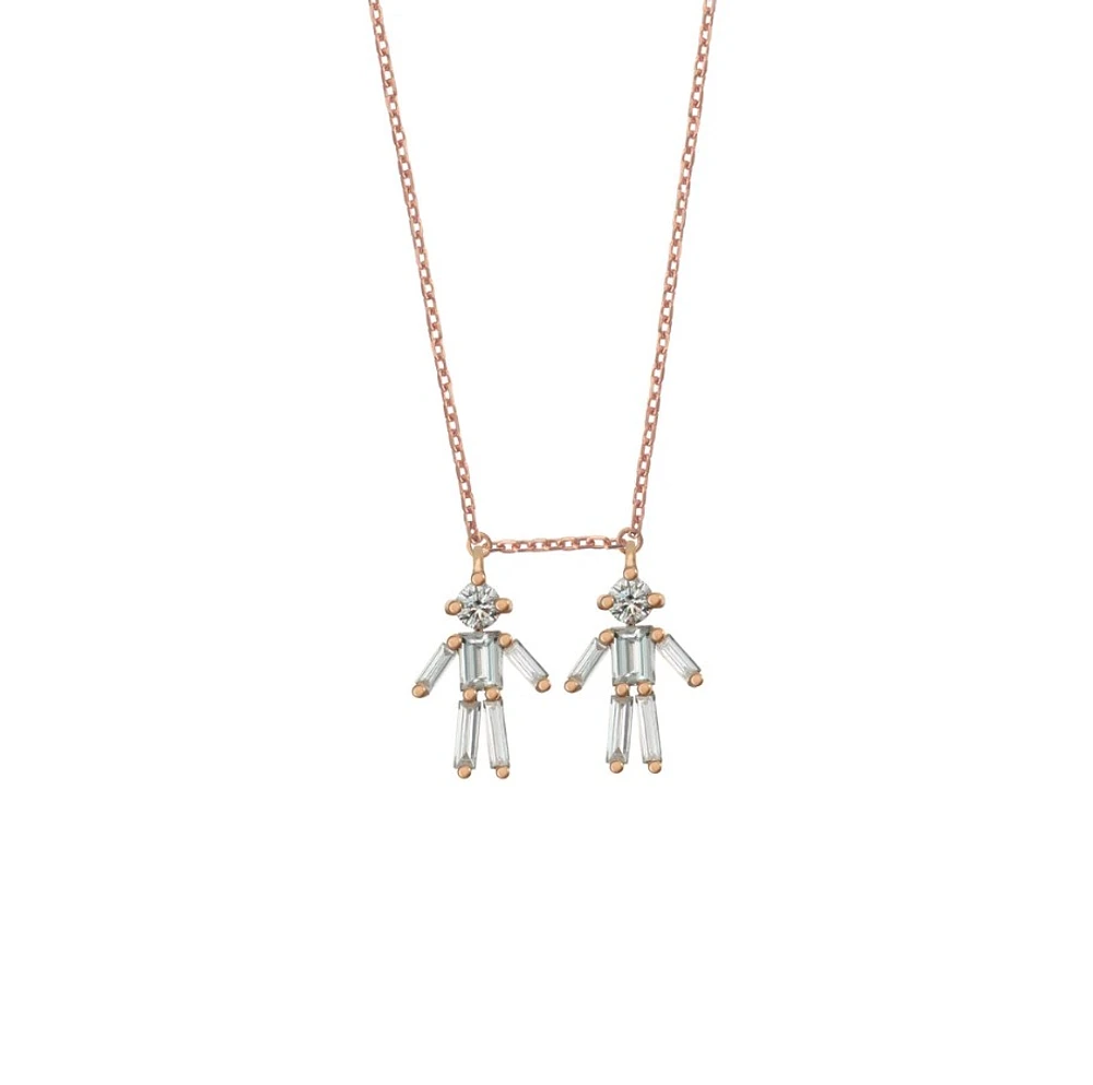 Two Boys Adjustable Necklace