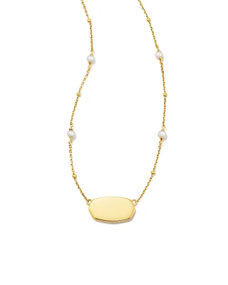 Elisa Pearl Sterling Silver Pendant Necklace Freshwater Cultured