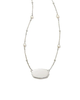 Elisa Pearl Sterling Silver Pendant Necklace Freshwater Cultured