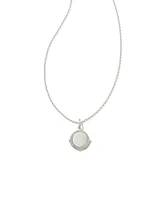 Matilda Luxe Sterling Silver Charm Necklace in White Sapphire