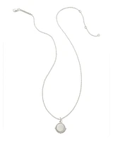 Matilda Luxe Sterling Silver Charm Necklace in White Sapphire