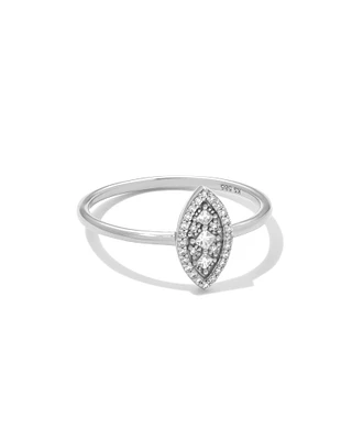 0.29 ct Vivianne 14k White Gold Band Ring Diamond
