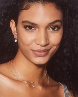 Marisa 14k Yellow Gold Huggie Earrings in White Diamond