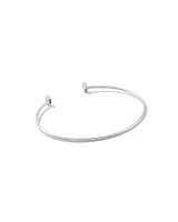 0.19 ct Isabella 14k Yellow Cuff Bracelet White Diamond