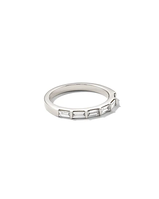 0.57 ct Isabella 14k Yellow Gold Half Eternity Band Ring White Diamond