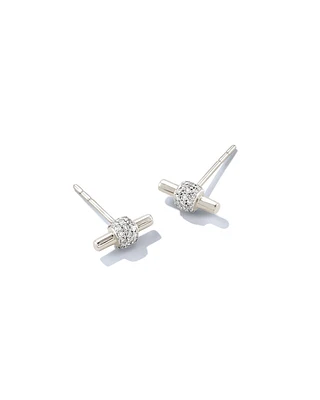 0.17 ct Stella 14k Yellow Gold Stud Earrings in White Diamond